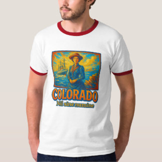 Colorado Staat Künstlerischer T - Shirt - Ölmalere