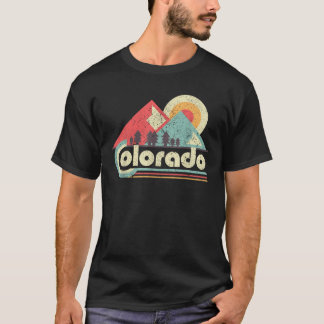 Colorado Staat Retro Vintage Fahne T-Shirt