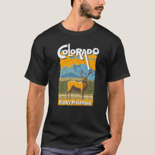 Colorado Staat Rocky Mountains Skiing Hik T-Shirt
