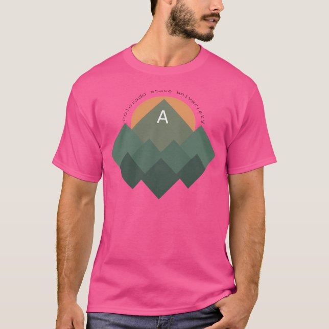 Colorado Staat University Mountains T-Shirt (Vorderseite)