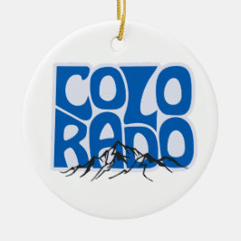 Colorado Staat Weihnachtsbaum Keramik Ornament
