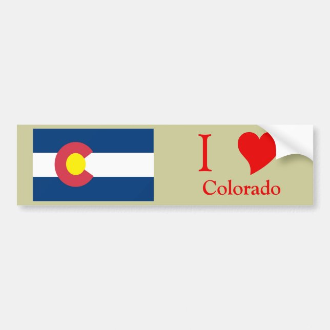 Colorado-Staats-Flagge Autoaufkleber (Vorne)