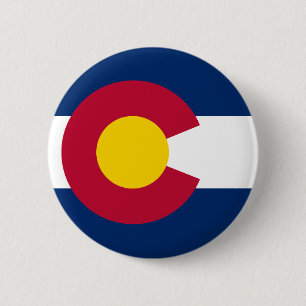 Colorado-Staats-Flagge Button