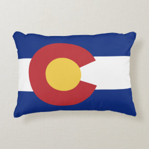 Colorado-Staats-Flagge Dekokissen