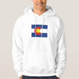 Colorado-Staats-Flagge und Karte Hoodie