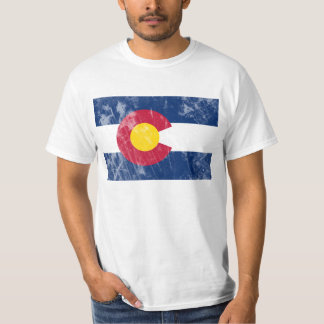Colorado-Staats-Flagge, Waldo Schlucht-Feuer T-Shirt