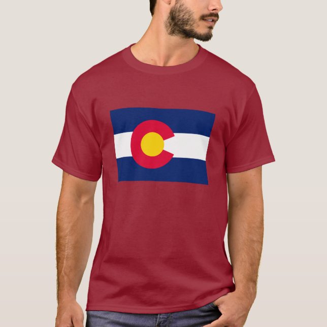 Colorado-Staats-Flaggen-Entwurf T-Shirt (Vorderseite)