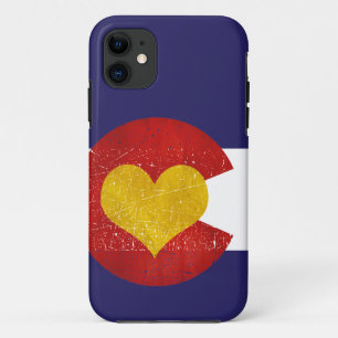 Colorado-Staats-Flaggen-Herzgrunge-Denver-Liebe Case-Mate iPhone Hülle