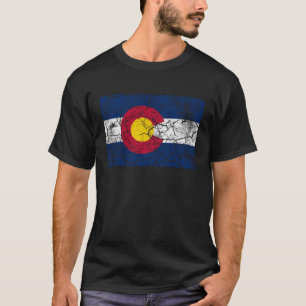 Colorado Staatsflagge Vintage T-Shirt