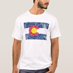 Colorado Staatsflagge Vintage T-Shirt