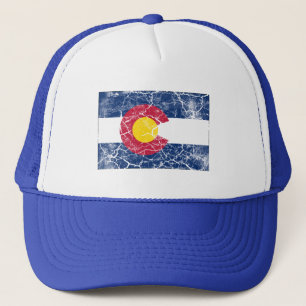 Colorado Staatsflagge Vintage Truckerkappe