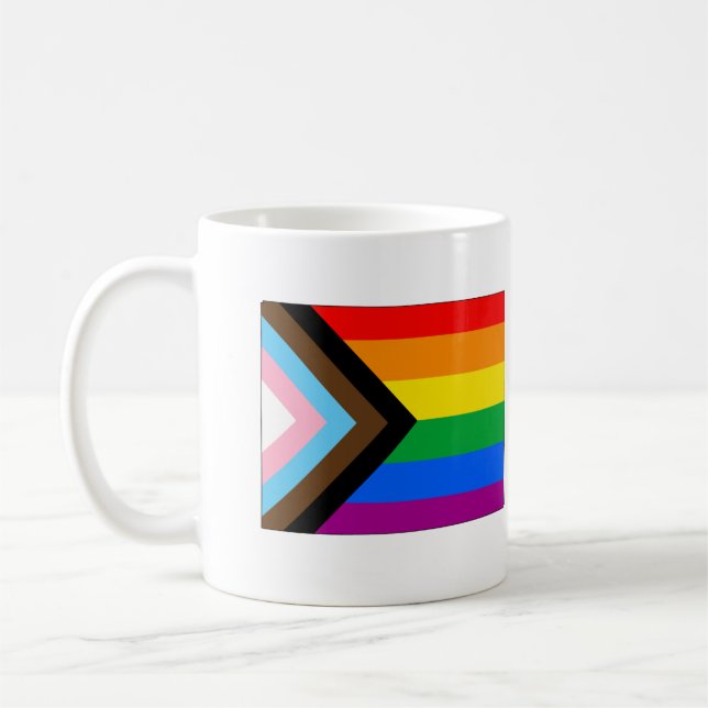 Colorado Staatsstolz LGBTQ Progress Prix Kaffeetasse (Links)