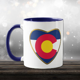 Colorado State Flag Herzstück Tasse