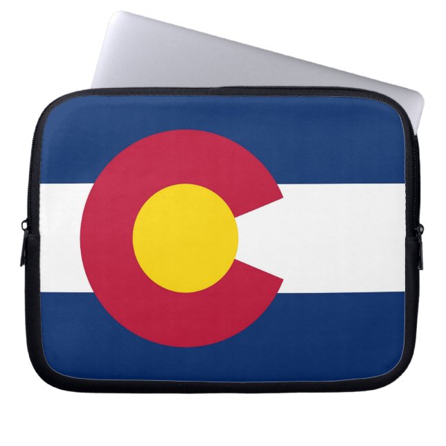 Colorado State Flag Laptop Sleeve (Vorderseite)
