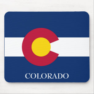 COLORADO State Flag Maus Pad Text anpassen Mousepad