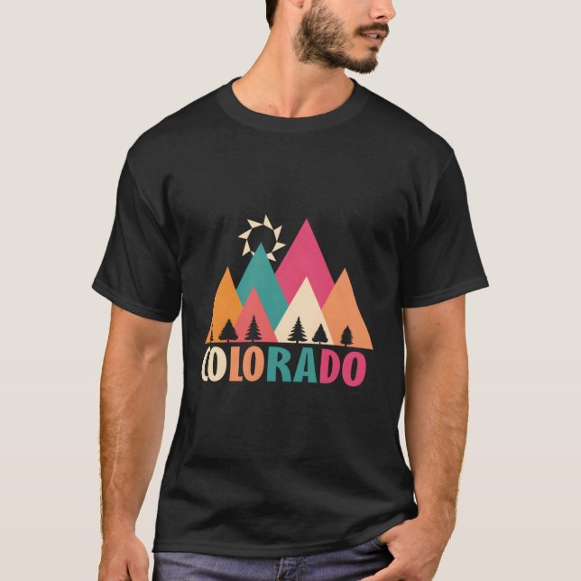 Colorado State Flag Mountine T-Shirt (Vorderseite)