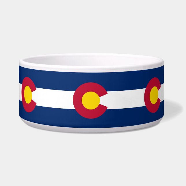 Colorado State Flag Pet Bowl Napf (Vorderseite)