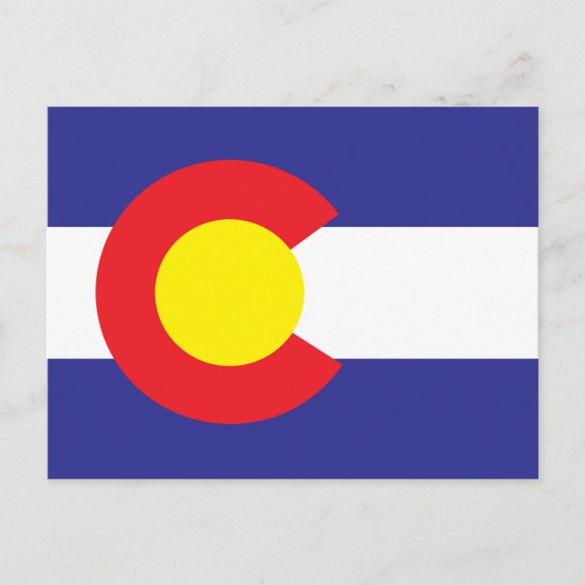Colorado State Flag.png Postkarte (Vorderseite)