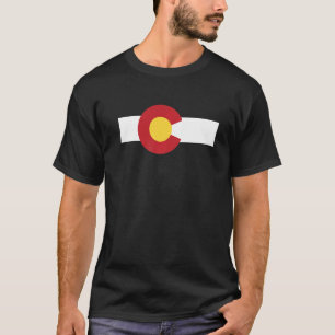 Colorado State Flag Rocky Mountain T-Shirt