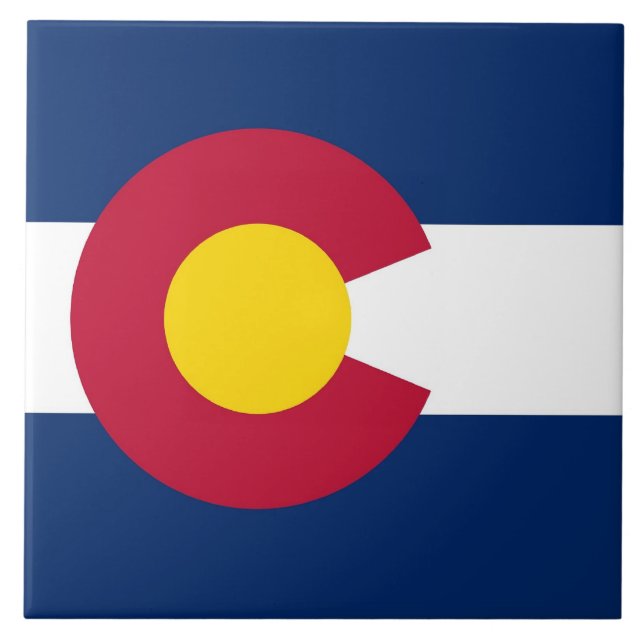 Colorado State Flag Tile Fliese (Vorderseite)