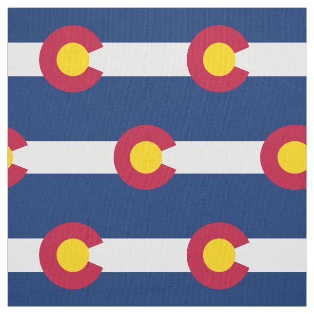 Colorado State Flag Wiederholungsmuster Stoff (Muster)