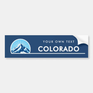 Colorado State Mountain Autoaufkleber