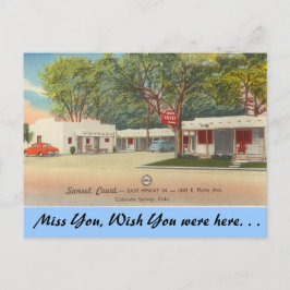 Colorado, Sunset Court Postkarte