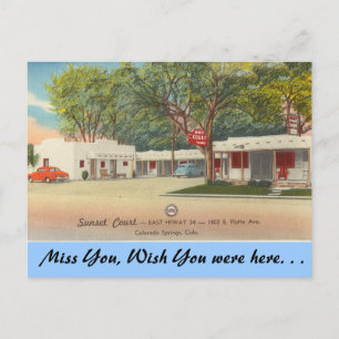Colorado, Sunset Court Postkarte