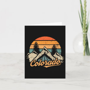Colorado T-Shirt - Retro Vintage Berge Landschaft Karte