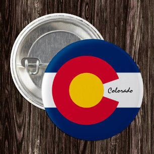 Colorado-Taste, patriotische Colorado-Flag-Mode Button