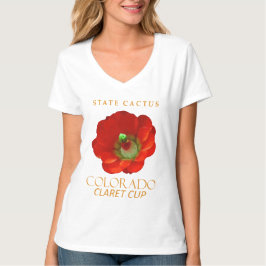 Colorado-Territorium Kaktus Der Kaktus Claret Cup T-Shirt