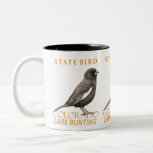 Colorado-Territorium-Vogel The Lark Bunting Zweifarbige Tasse