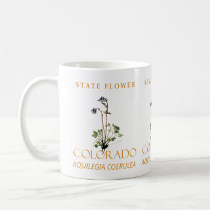 Colorado-Territoriumsblume Blaue Aquilegia coerule Kaffeetasse