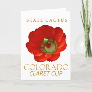 Colorado Territory Cactus The Claret Cup Cactus Feiertagskarte