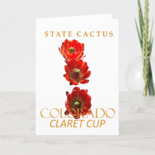 Colorado Territory Cactus The Claret Cup Feiertagskarte