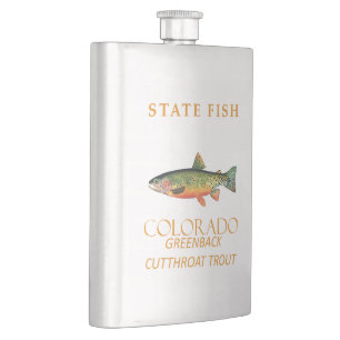 Colorado Territory Fische die Greenback-Forelle Flachmann