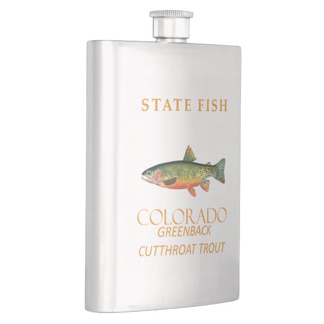 Colorado Territory Fische die Greenback-Forelle Flachmann (Rechts)