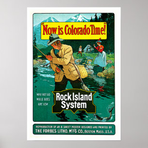 Colorado Time Rock Island Poster