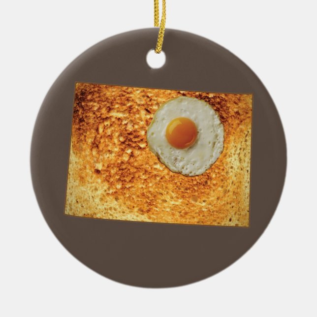 Colorado Toast & Egg Keramik Ornament (Vorne)