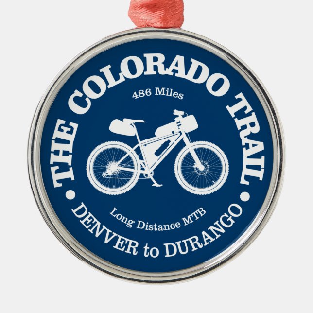 Colorado Trail (MTB) Ornament Aus Metall (Vorne)