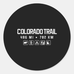 Colorado-Trail-Wanderung Runder Aufkleber