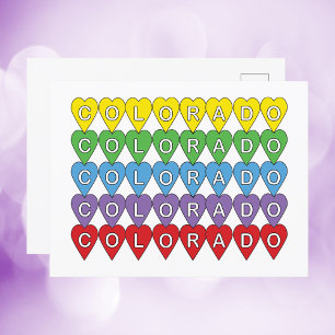 Colorado US Hearful Postkarte
