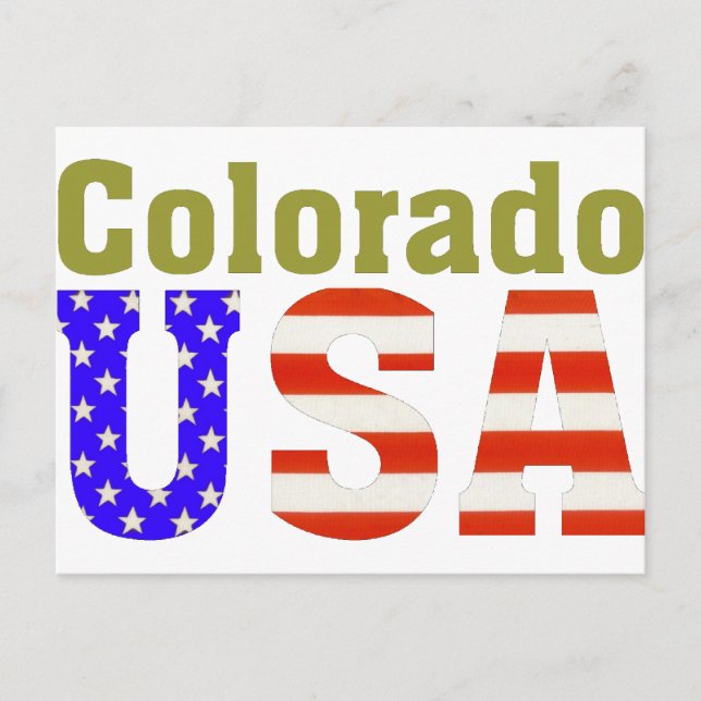 Colorado USA Aashen alpha Postkarte (Vorderseite)
