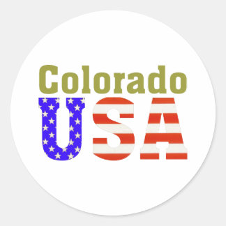 Colorado USA Aashen alpha Runder Aufkleber