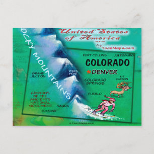 Colorado USA Card Postkarte