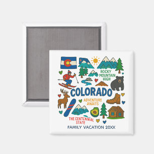 Colorado USA Familienreise Andenken individuell Magnet
