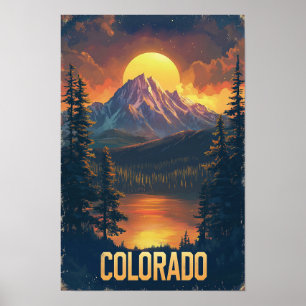 Colorado USA Vintage Reise Poster