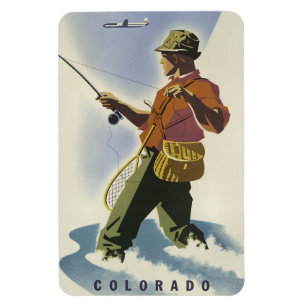 Colorado USA Vintage Travel Magnet