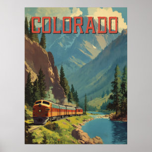 Colorado Vintage Reise Kunst Poster