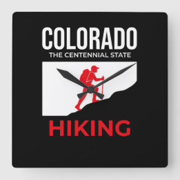Colorado Wandern – Der Centennial-Staat USA Quadratische Wanduhr